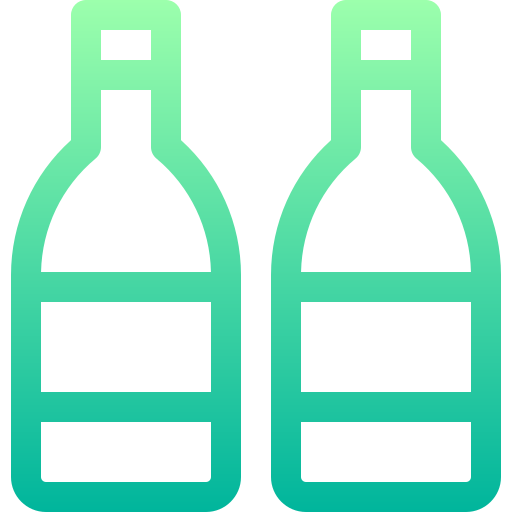 Beer bottle Basic Gradient Lineal color icon