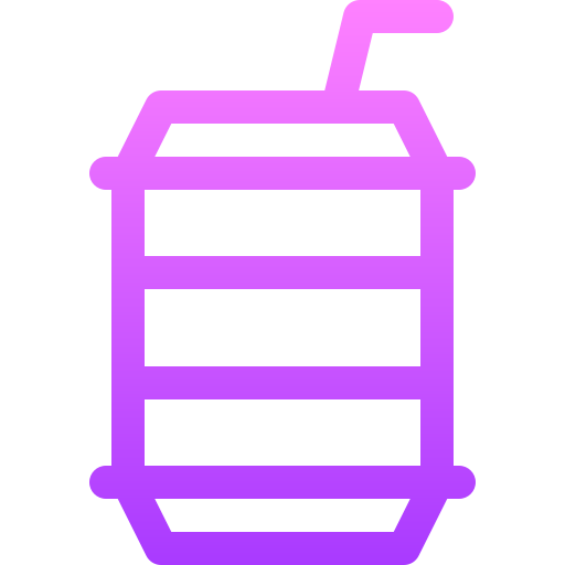 탄산 음료 Basic Gradient Lineal color icon