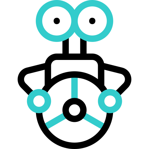 Robot Basic Accent Outline icon