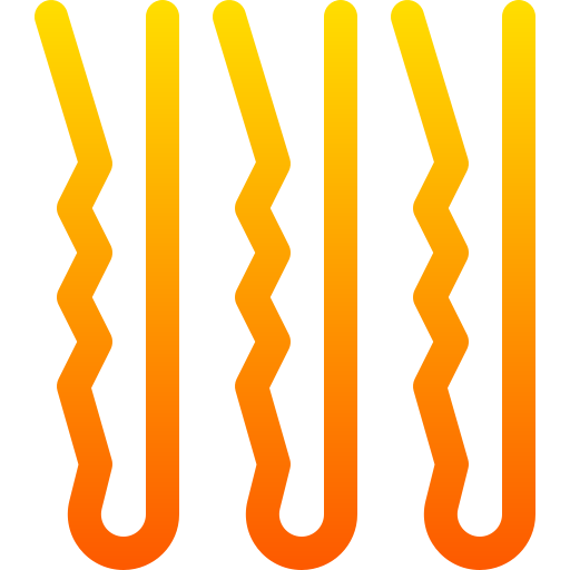 Hair pin Basic Gradient Lineal color icon