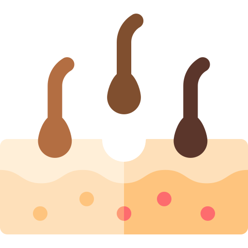 Hair loss Basic Rounded Flat icon