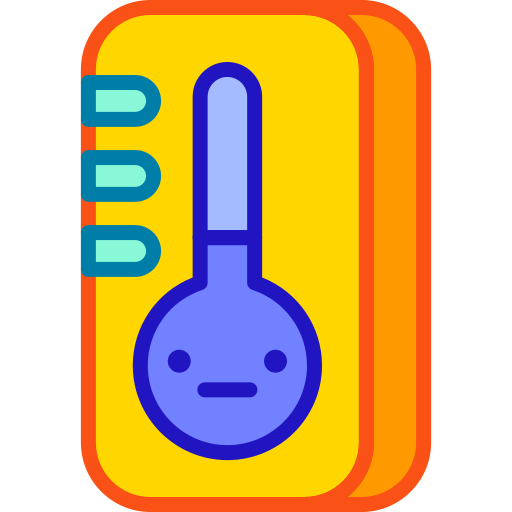 thermometer Retro Neon Lineal color icon