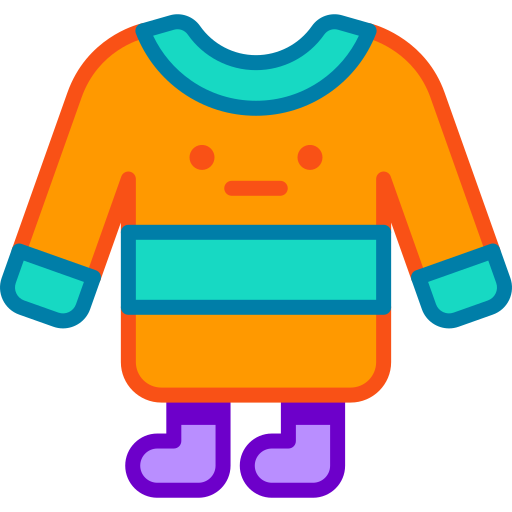 suéter Retro Neon Lineal color icono