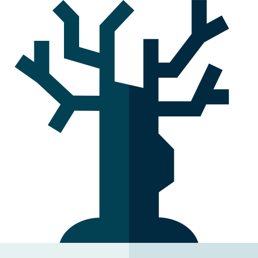 Зимнее дерево Basic Straight Flat иконка
