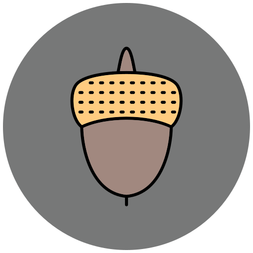 도토리 Generic Outline Color icon