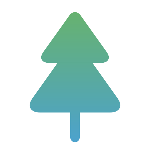 Árbol Generic Flat Gradient icono