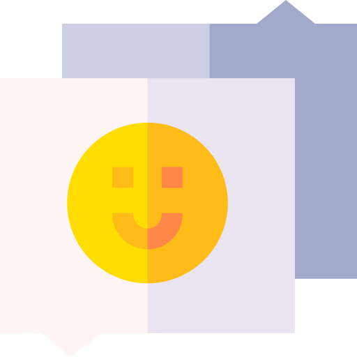 lenguaje amigable Basic Straight Flat icono