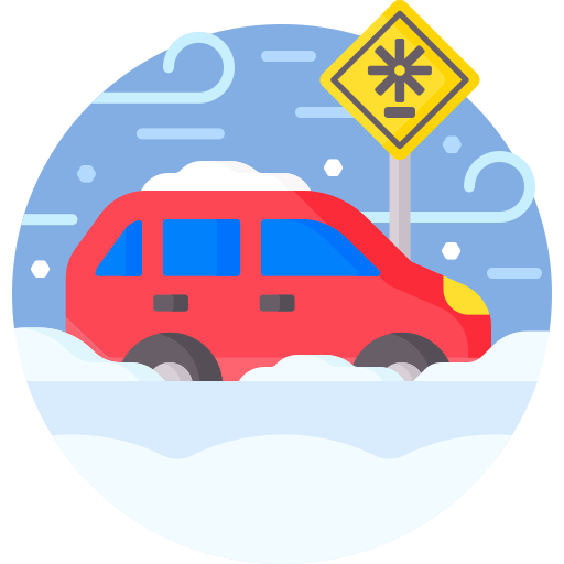 Снежная буря Detailed Flat Circular Flat иконка