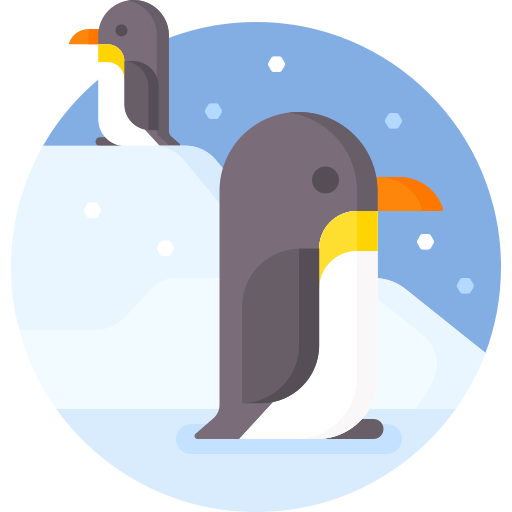 pinguino Detailed Flat Circular Flat icona