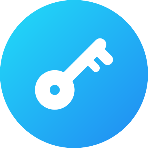 Key Generic Flat Gradient icon