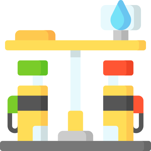 Gasoline station Special Flat icon