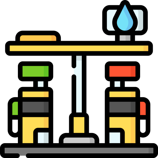 Gasoline station Special Lineal color icon