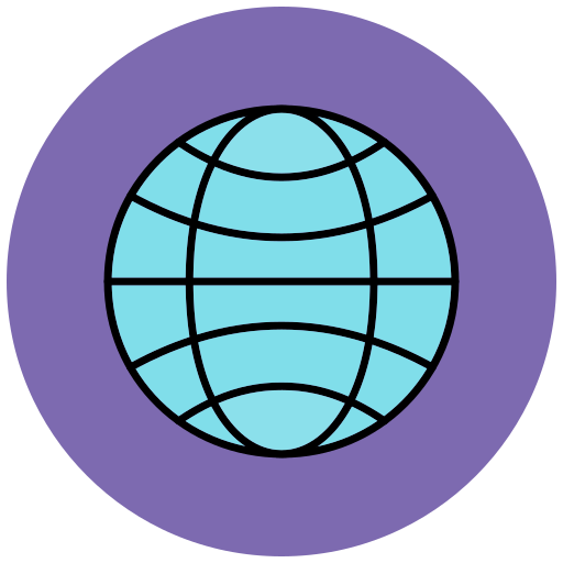 glob Generic Outline Color ikona