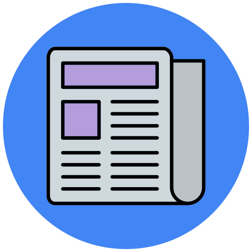 Newspaper Generic Outline Color icon