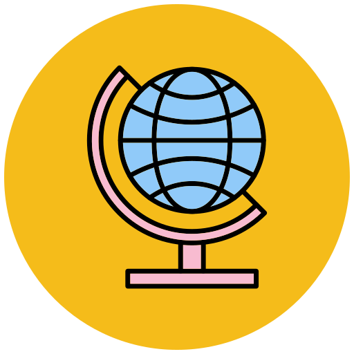 地理 Generic Outline Color icon