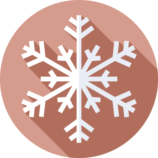 copo de nieve Flat Circular Flat icono