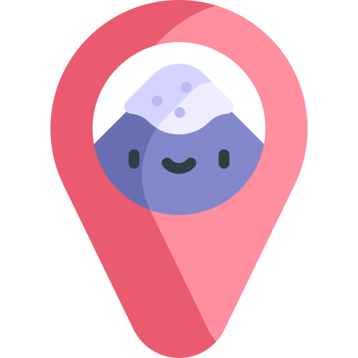 localización Kawaii Flat icono