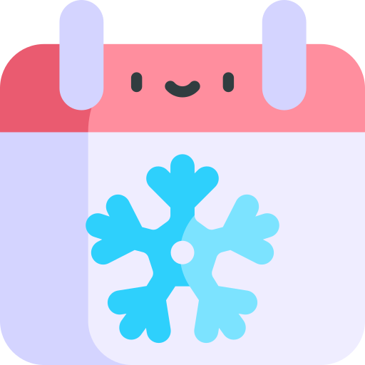 겨울 Kawaii Flat icon