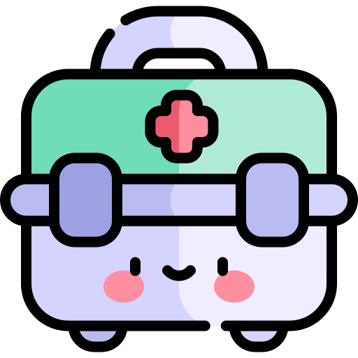 Медицинский бокс Kawaii Lineal color иконка