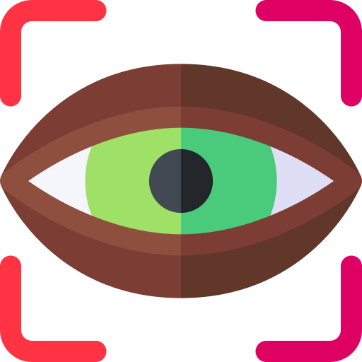 сканирование глаз Basic Rounded Flat иконка