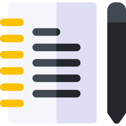Notes Basic Rounded Flat icon