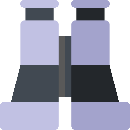 fernglas Basic Rounded Flat icon