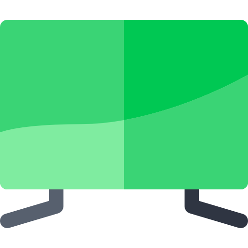 Телевидение Basic Rounded Flat иконка