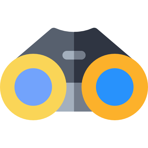 Binoculars Basic Rounded Flat icon