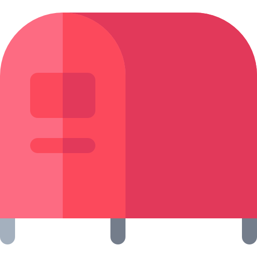 skrzynka pocztowa Basic Rounded Flat ikona