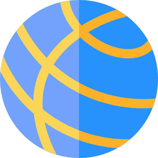globo terráqueo Basic Rounded Flat icono