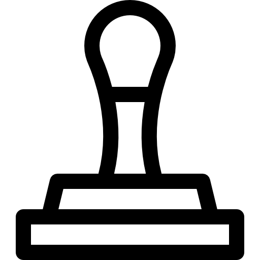 sello Basic Rounded Lineal icono