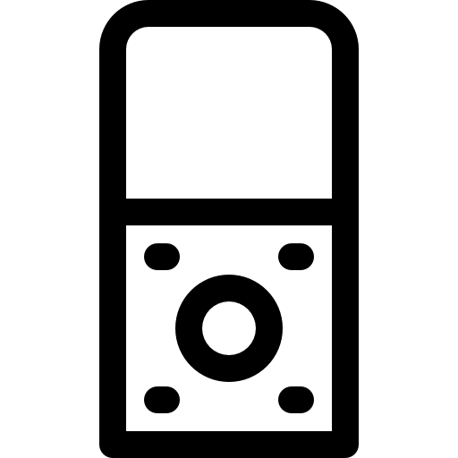 enregistreur Basic Rounded Lineal Icône