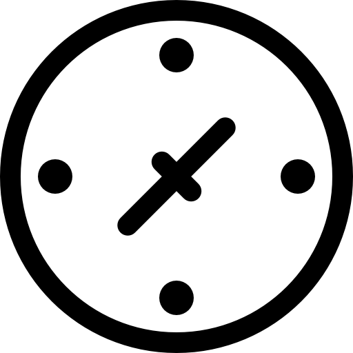 punkty kardynalne Basic Rounded Lineal ikona