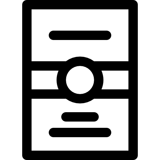 cartolina Basic Rounded Lineal icona