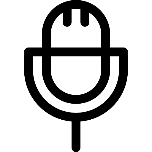マイクロフォン Basic Rounded Lineal icon