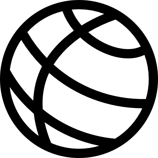 kula ziemska Basic Rounded Lineal ikona