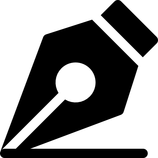 펜 Basic Rounded Filled icon