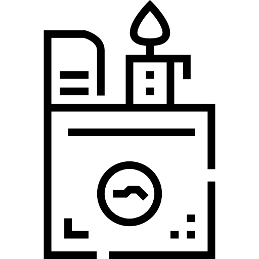 zapalniczka Detailed Straight Lineal ikona