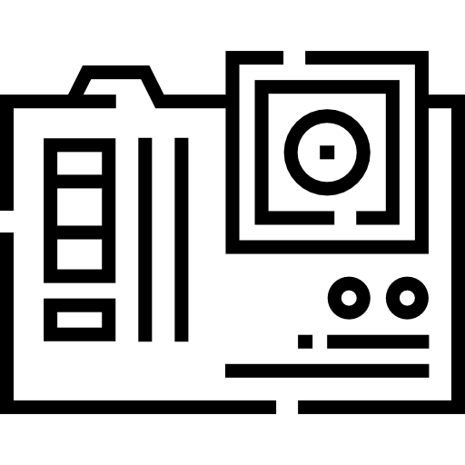cámara de acción Detailed Straight Lineal icono