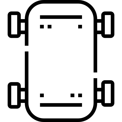 スケートボード Detailed Straight Lineal icon