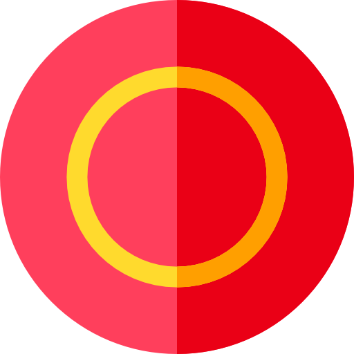 frisbeescheibe Basic Rounded Flat icon