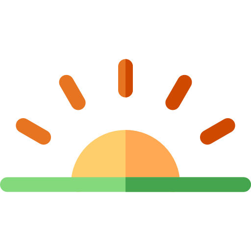 nascer do sol Basic Rounded Flat Ícone