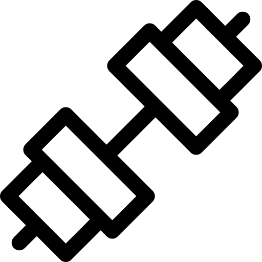 Гантели Basic Rounded Lineal иконка