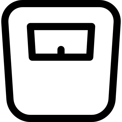 escala Basic Rounded Lineal icono