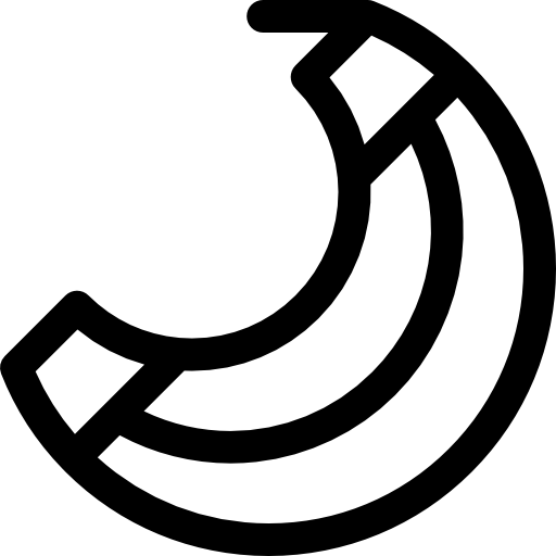 banan Basic Rounded Lineal ikona