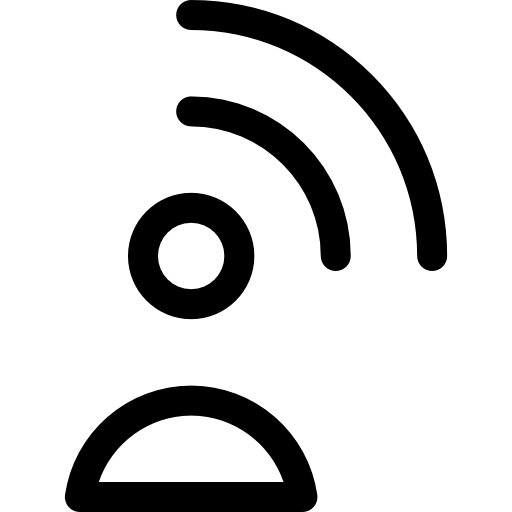 influenceur Basic Rounded Lineal Icône