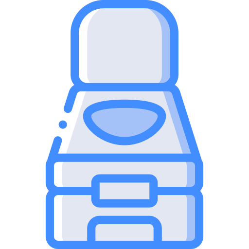 Toilet Basic Miscellany Blue icon