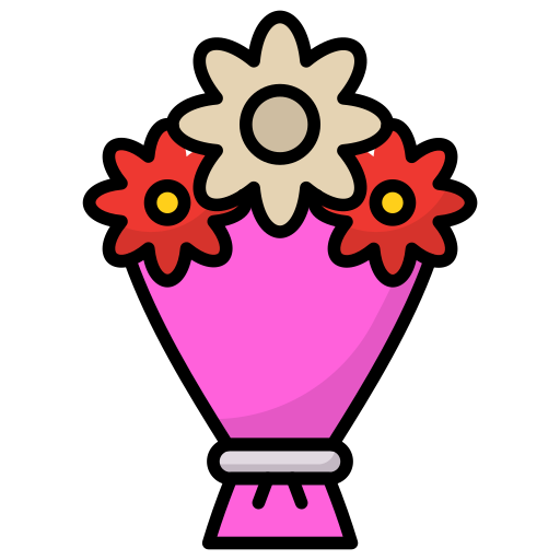 bouquet Generic Outline Color Icône