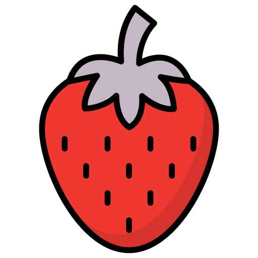 Strawberry Generic Outline Color icon