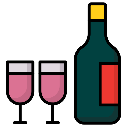 garrafa de vinho Generic Outline Color Ícone
